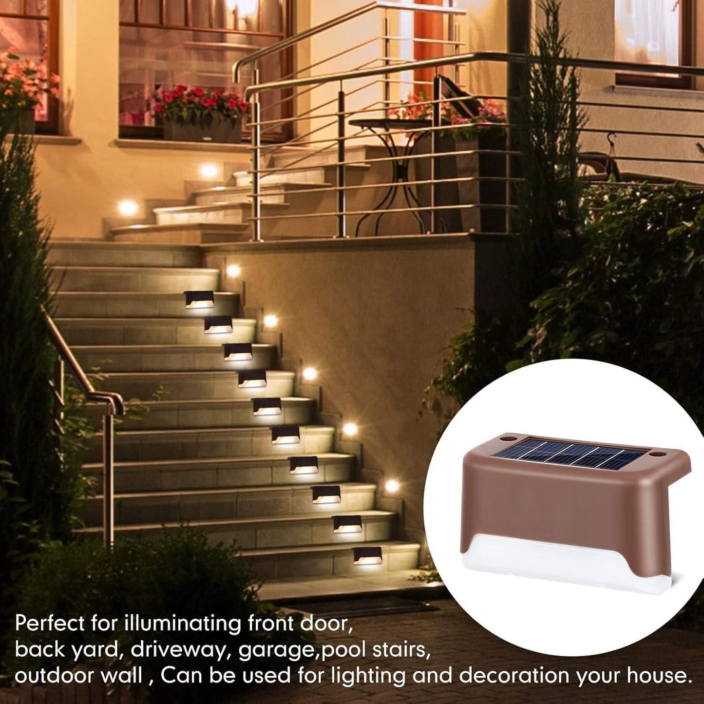 Solar Deck Lights Outdoor by Tresso